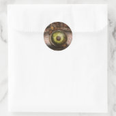 Steampunk - Creepy - Eye on technology Ronde Sticker (Tas)