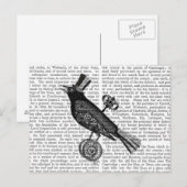 Steampunk Crow 2 Briefkaart (Voorkant / Achterkant)