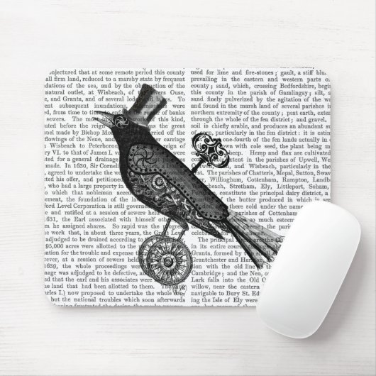 Steampunk Crow 2 Muismat (Met muis)