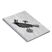 Steampunk Crow 2 Notitieboek (Rechterzijde)