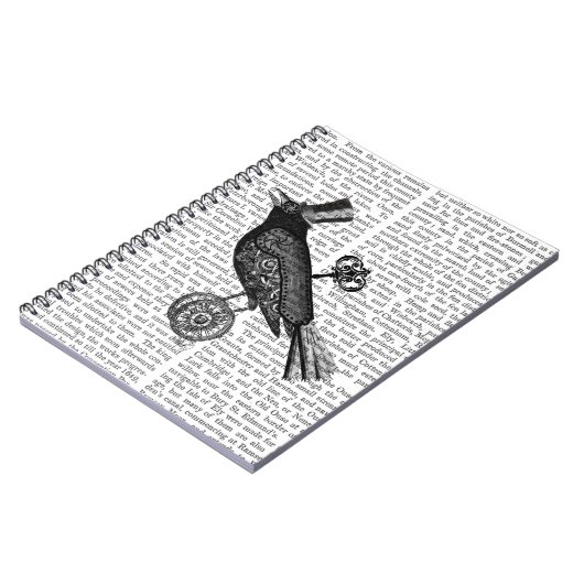 Steampunk Crow 2 Notitieboek (Linkerzijde)