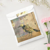 Steampunk Crow Bedankzakje (Gezegeld)