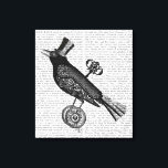 Steampunk Crow Canvas Afdruk<br><div class="desc">Gezelschapsdieren</div>