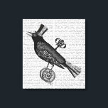 Steampunk Crow Canvas Afdruk<br><div class="desc">Gezelschapsdieren</div>