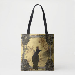 SteamPunk Crow Canvas tas