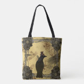 SteamPunk Crow Canvas tas (Achterkant)