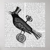 Steampunk Crow Poster (Voorkant)