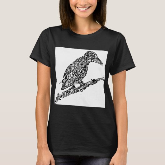 Steampunk Crow t-shirt (Voorkant)