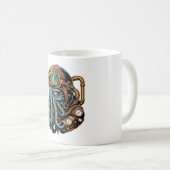 Steampunk Cthulhu monster Koffiemok (Voorkant rechts)