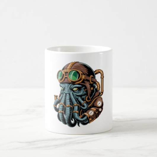 Steampunk Cthulhu monster Koffiemok (Center)