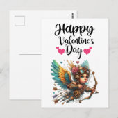 Steampunk Cupido Valentijnsdag Briefkaart (Voorkant / Achterkant)