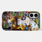 Steampunk Cyber Koe Case-Mate iPhone Case (Achterkant (horizontaal))