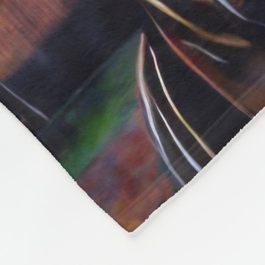 Steampunk Cyber Koe Fleece Deken (Hoek)