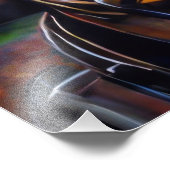 Steampunk Cyber Koe Foto Afdruk (Hoek)