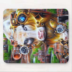 Steampunk Cyber Koe Muismat
