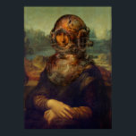 Steampunk da Vinci Mona Lisa Divers Helmet Pop Art Poster<br><div class="desc">Steampunk Mona! Van de helm van de duiker. Leonardo da Vinci's iconische schilderij, de stertentoonstelling van het Louvre in Parijs, de Mona Lisa moet het bekendste en makkelijk herkenbare afbeelding ter wereld zijn. Er zijn veel versies van dit schilderij, hier zien we haar in de steampunk mode fase, gemaakt door...</div>