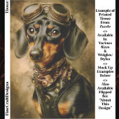 Steampunk Dachshund Dog Aviator EP7L Decoupage Tissuepapier
