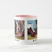 Steampunk Dachshund Shoes Boots Victoriaans Mok (Midden)