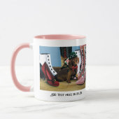 Steampunk Dachshund Shoes Boots Victoriaans Mok (Links)