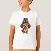 Steampunk Dachshund T-shirt (Voorkant)