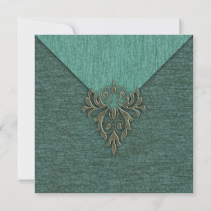 Steampunk Damask en Floral Kaart