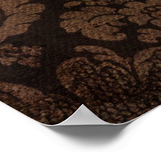 steampunk damask paris  chandelaar poster (Hoek)