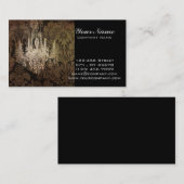 steampunk damask paris  chandelaar visitekaartje (Voorkant / Achterkant)