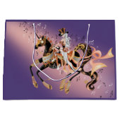 Steampunk Dame op Mechanisch Paard Groot Cadeauzakje (Voorkant)