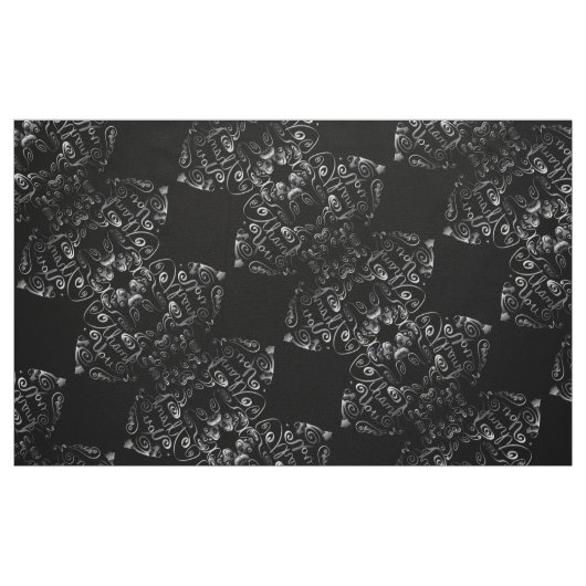 Steampunk "Dank u" Motorhart Stof (Fat Quarter)