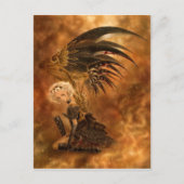 Steampunk Dark Angel Briefkaart (Voorkant)
