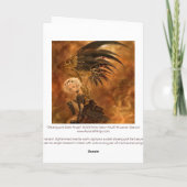 Steampunk Dark Angel Wenskaart Kaart (Achterkant)