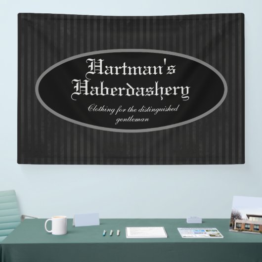 Steampunk Dark Grey Striped Custom Spandoek (Beurs)