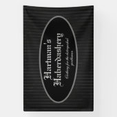 Steampunk Dark Grey Striped Custom Spandoek (Verticaal)