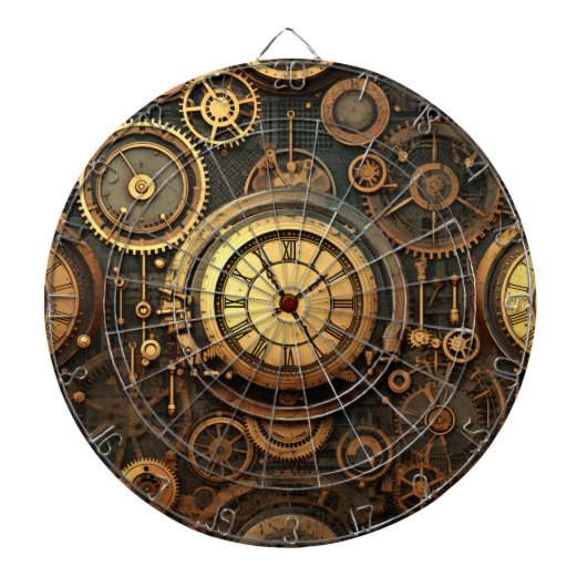 Steampunk Dartboard Dartbord (Voorkant)