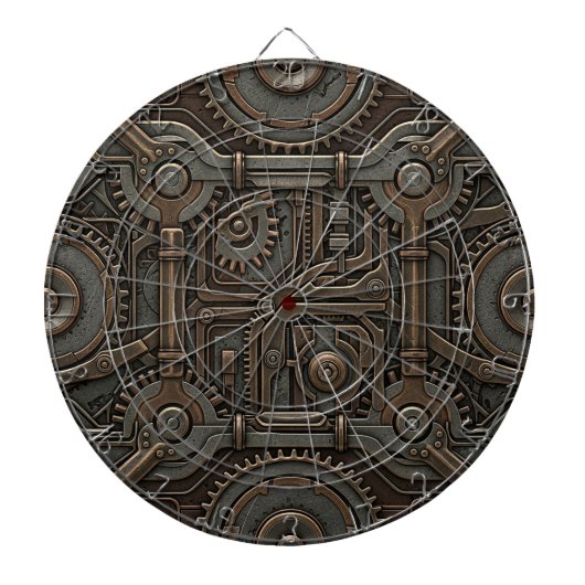 Steampunk Dartboard Dartbord (Voorkant)