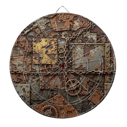 Steampunk Dartboard Dartbord (Voorkant)