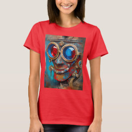 Steampunk De Blikken Man Portret T-shirt