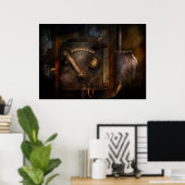 Steampunk - de Controlekamer Poster (Thuiskantoor)