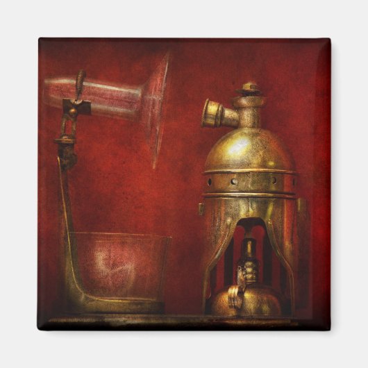 Steampunk - De fakkel Magneet (Voorkant)