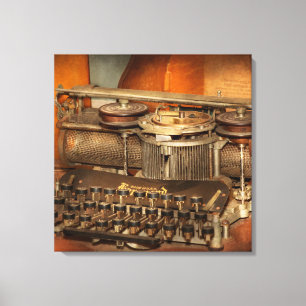 Steampunk - De geschiedenis van typen Canvas Afdruk