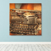Steampunk - De geschiedenis van typen Canvas Afdruk (Insitu (Houten vloer))