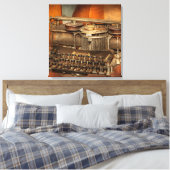 Steampunk - De geschiedenis van typen Canvas Afdruk (Insitu (Slaapkamer))
