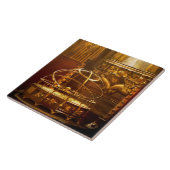 Steampunk - De orrery Tegeltje (Zijkant)