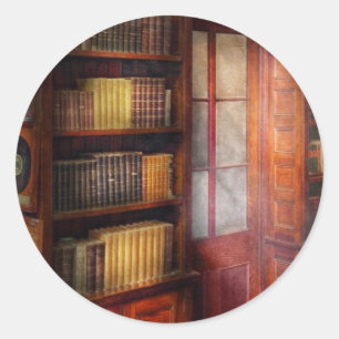 Steampunk - De semi-private studie Ronde Sticker