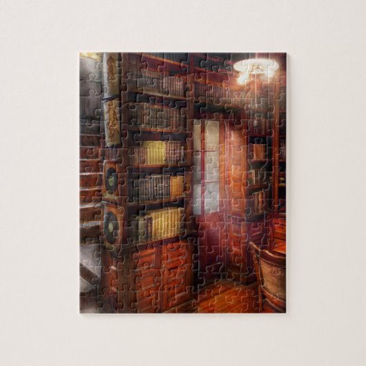 Steampunk - De semi-privee werkkamer Legpuzzel (Verticaal)