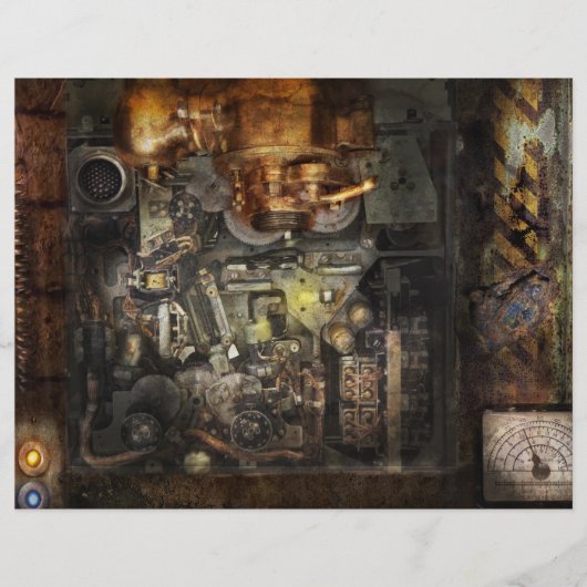 Steampunk - De Turret Computer Flyer (Voorkant)