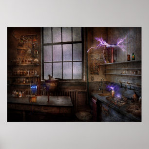 Steampunk - De Waanzinnige Wetenschapper Poster