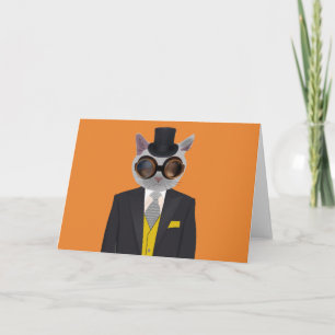 STEAMPUNK DE WENSKAARTEN VAN DE KAT KAART