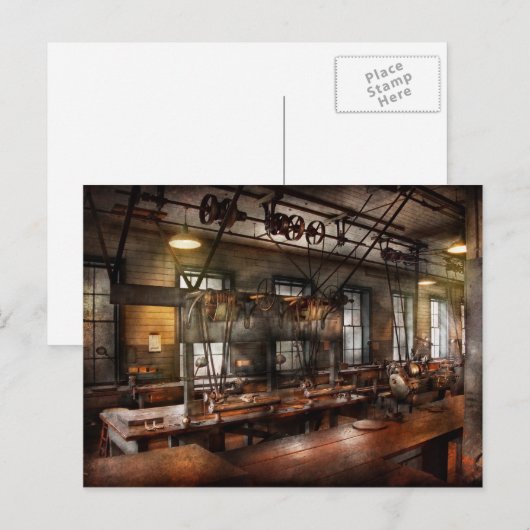 Steampunk - de workshop briefkaart (Voorkant / Achterkant)