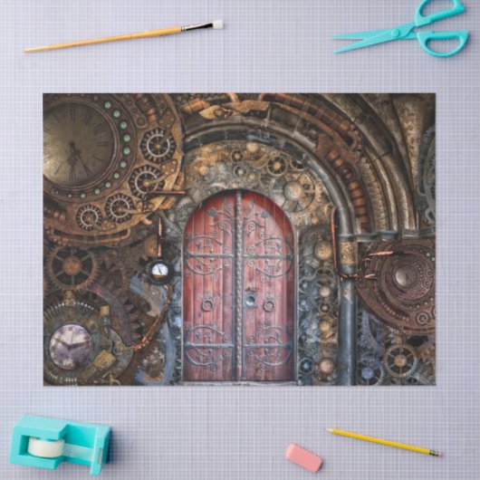 steampunk debetpapier tissuepapier (Craft)